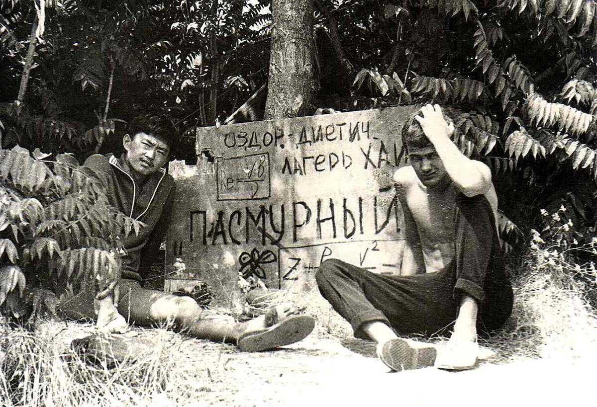 в этой гостинице я директор.(палатка за стволом грецкого ореха)