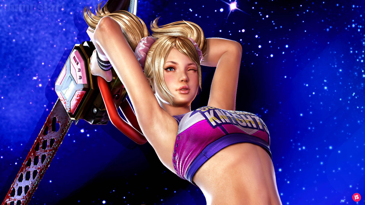 Кадр из видеоигры Lollipop Chainsaw