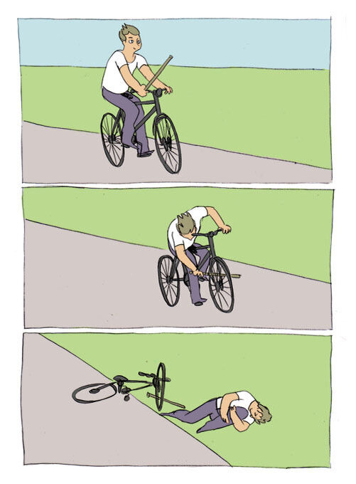 Картинка взята с сайта: https://memepedia.ru/palka-v-kolesa/  