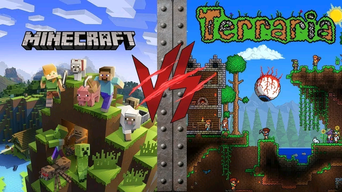 Terraria craft 1.12 2. Майнкрафт и террария. Террария против майнкрафт. Террария vs майнкрафт. Картинка майнкрафт террария.