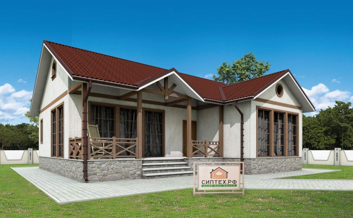 Фасад дома и планировка