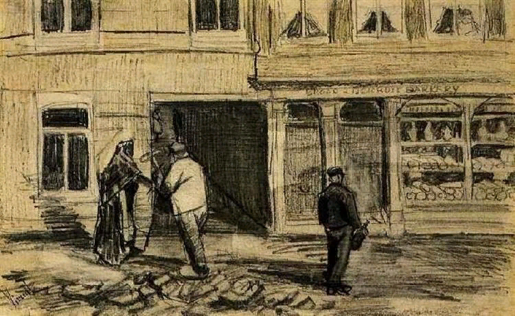 The Bakery in de Geest Vincent van Gogh (https://www.wikiart.org/en/vincent-van-gogh/the-bakery-in-de-geest-1882)