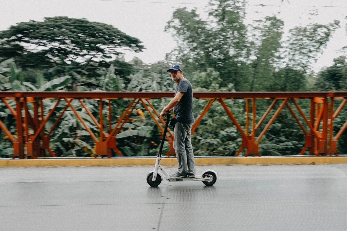 Source: https://www.pexels.com/photo/man-riding-on-bird-electric-scooter-1379374/