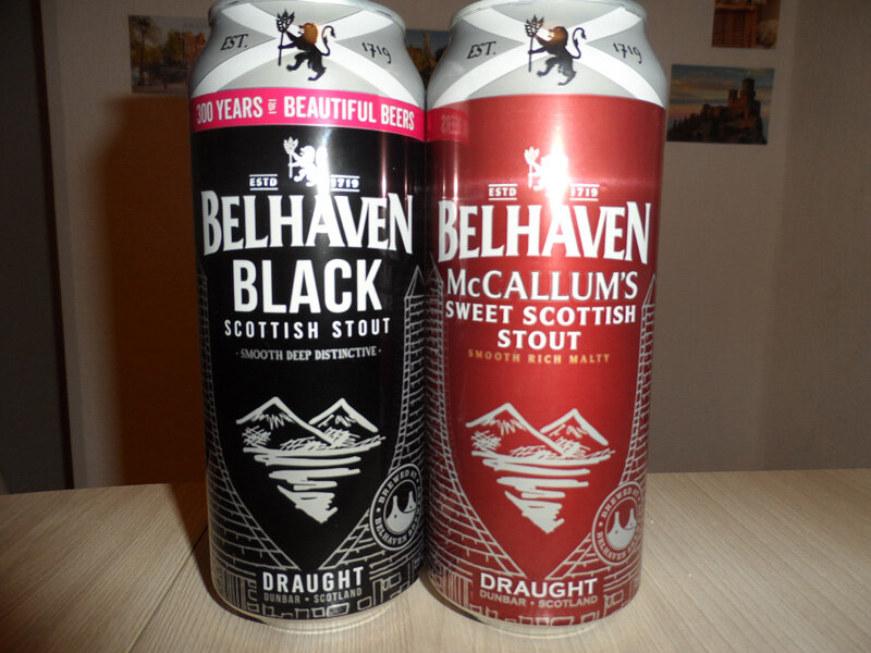 Шотландские стауты Belhaven. Фото автора
