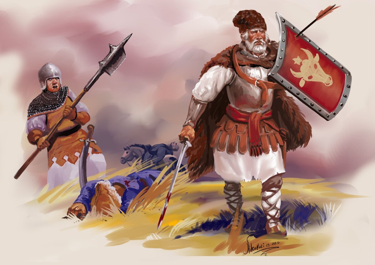 Молдавские воины XV века.