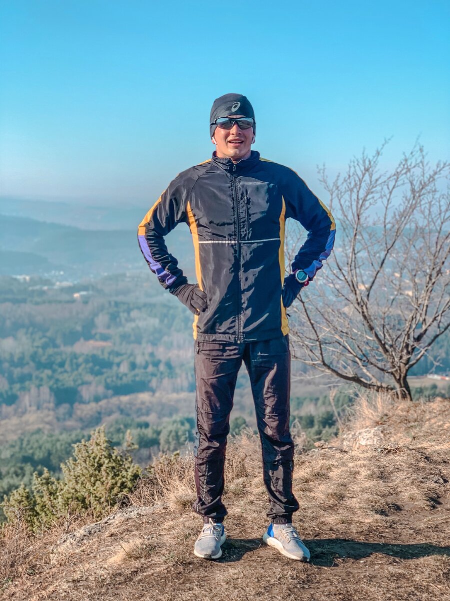 Фото автора на пробежке