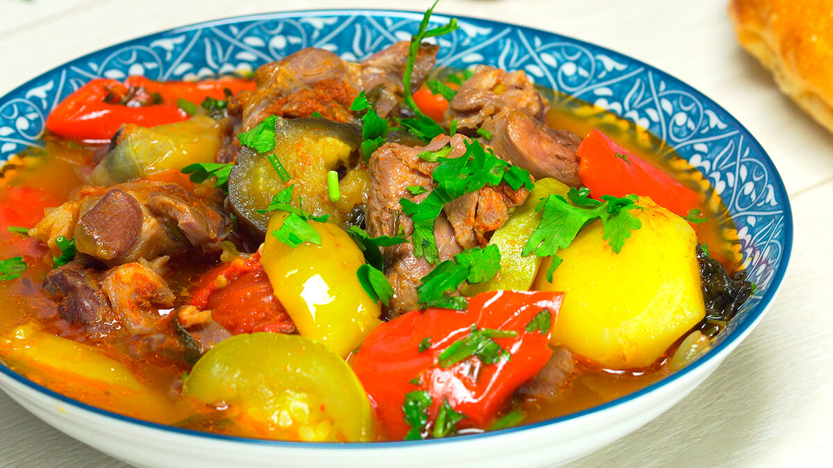 Узбекские блюда из овощей