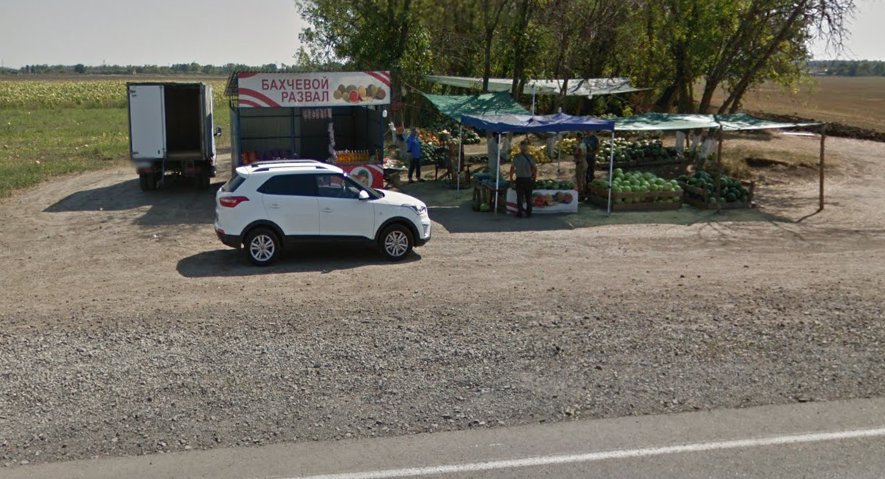 Очередной бахчевой развал у дороги