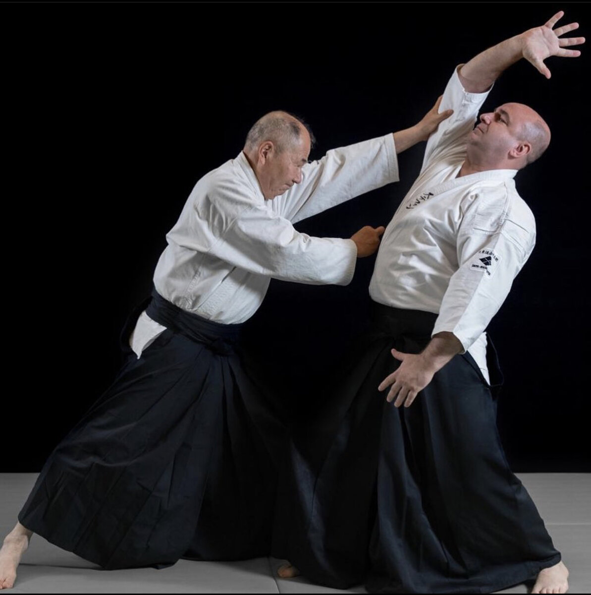 Кондо Сэнсэй демонстрирует Ин Айки.