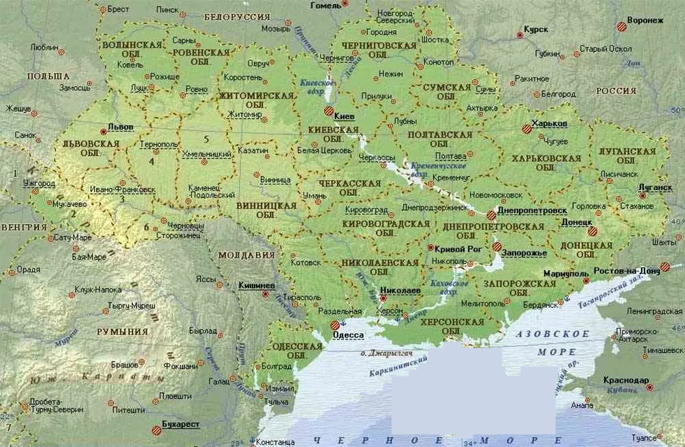 Украина карта границы стран. Украина на карте географической карте. Карта Украины географическая с городами подробная. Карта Украины Юга Украины. Карта Украины географическая крупная.