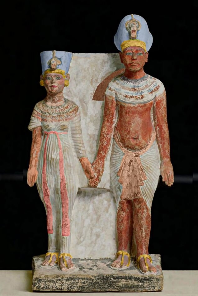 Древнеегипетская скульптура. Источник изображения https://www.pinterest.ru/pin/704602304185739685/