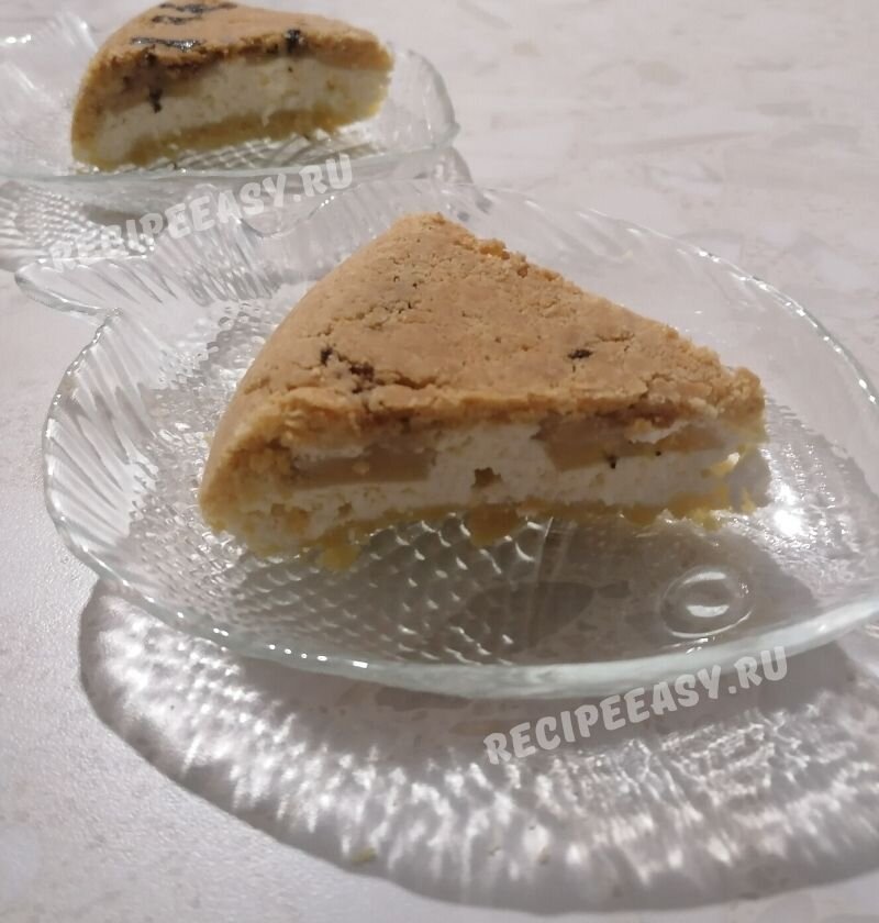 Творожный пирог с бананом в мультиварке