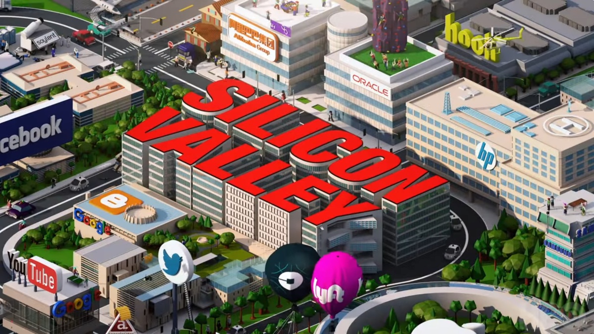 Силиконовая Долина, где расположены крупные организации: Google, Amazon, Facebook, YouTube и так далее.