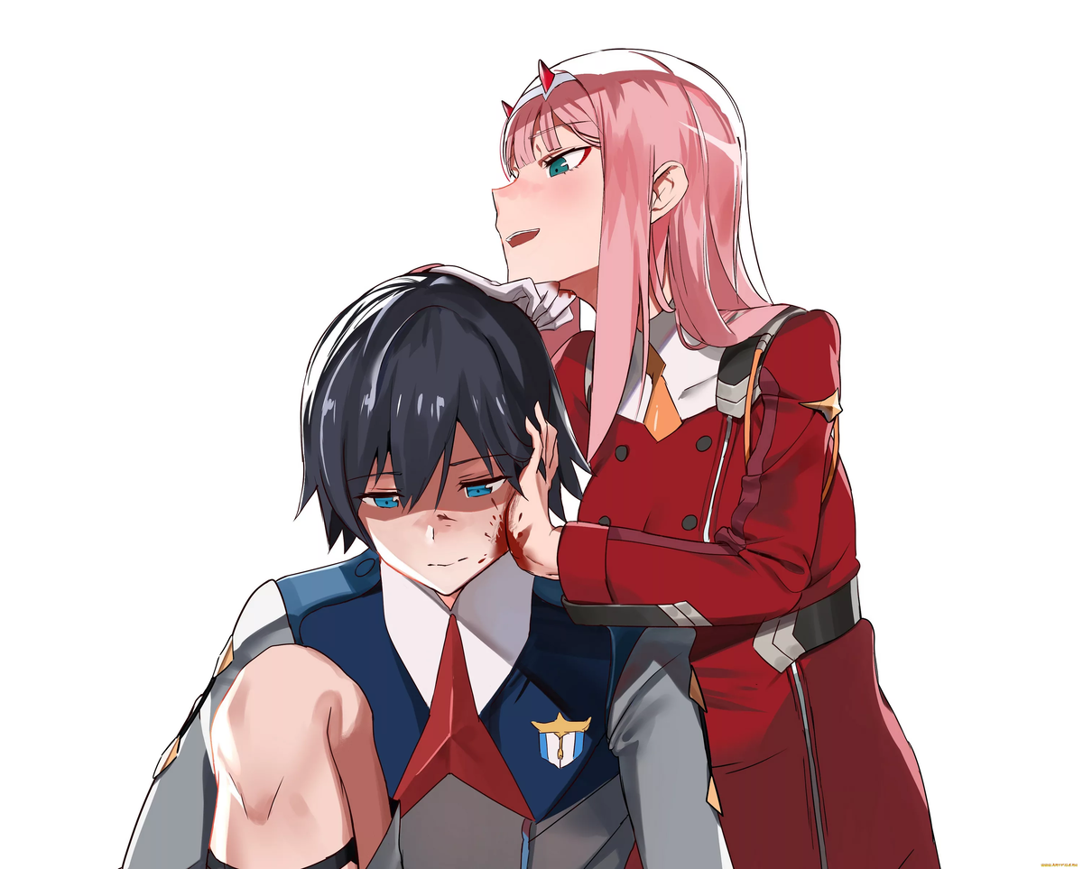 Darling in the franxx 2. Милый во Франксе 02 и Хиро.