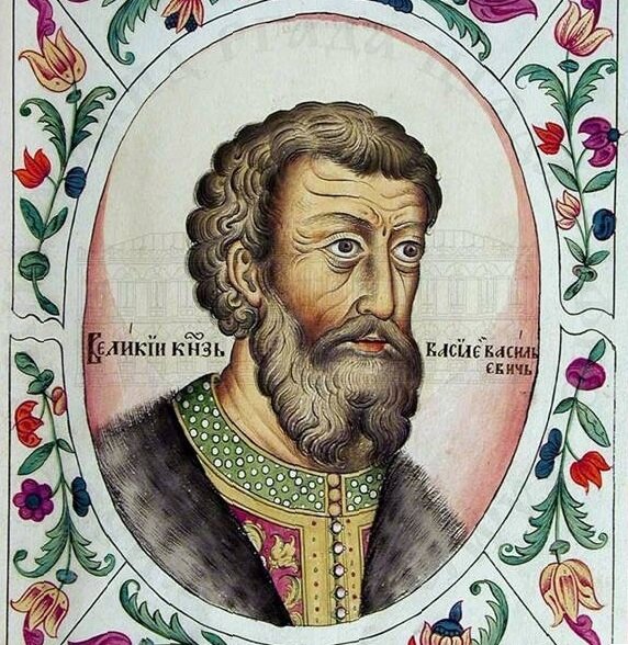 Великий князь Василий Васильевич. Изображение Титулярника 17 века.