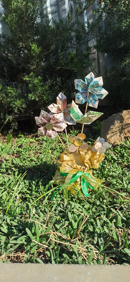 Букет в горшке