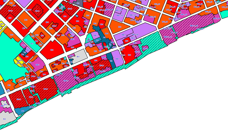 Карта градостроительного зонирования саратов