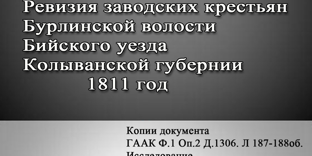 Чернокурья, Черно-Курья, Чернокурьинская: данные о первых жителях с 1803 года.