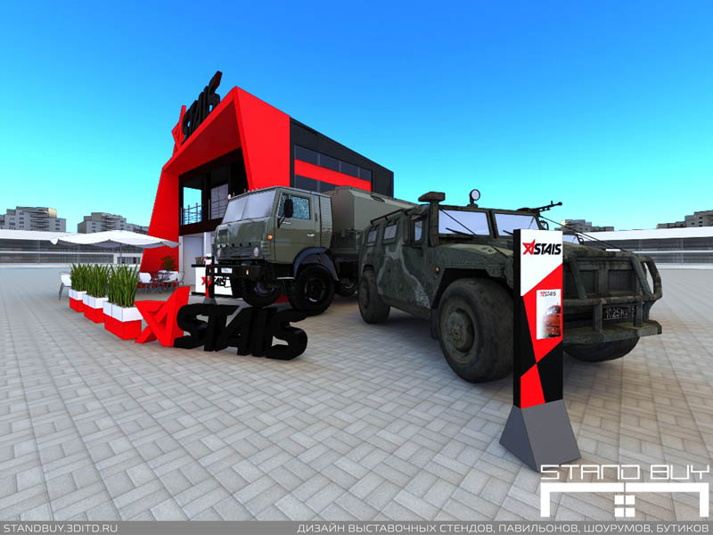 Проект выставочного стенда компании Astais. Архитектор - Павел Сапов.