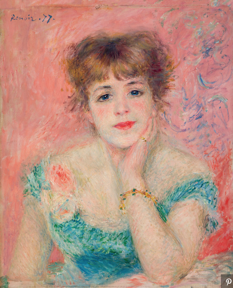 «ПОРТРЕТ АКТРИСЫ ЖАННЫ САМАРИ», ПЬЕР ОГЮСТ РЕНУАР, 1877.