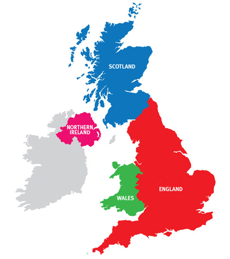 Uk main. The United Kingdom of great Britain карта. Карта the uk of great Britain and Northern Ireland. Великобритания 4 королевства карта. Uk great Britain разница.