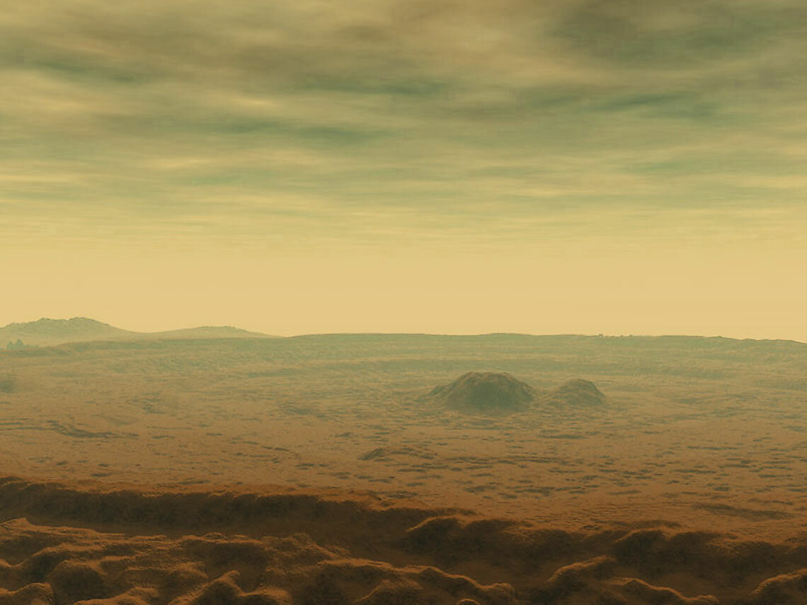 Поверхность Венеры в представлении художника