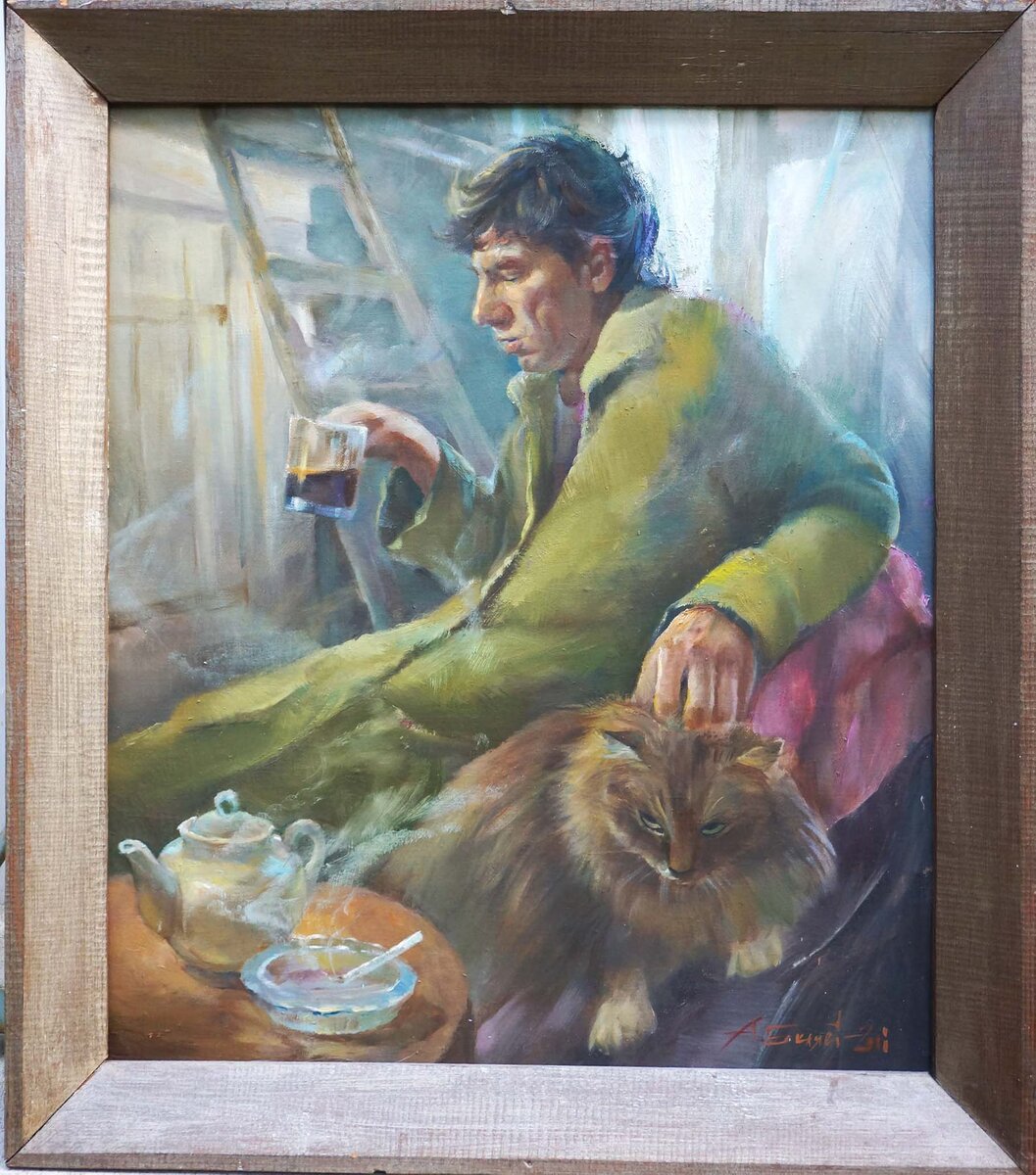 Беляев Александр Утро туманное 50х42 хм 2018 г  