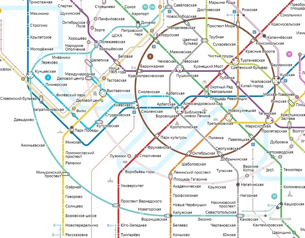 Проспект вернадского метро на карте схема