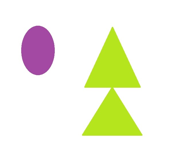 Слива и ель