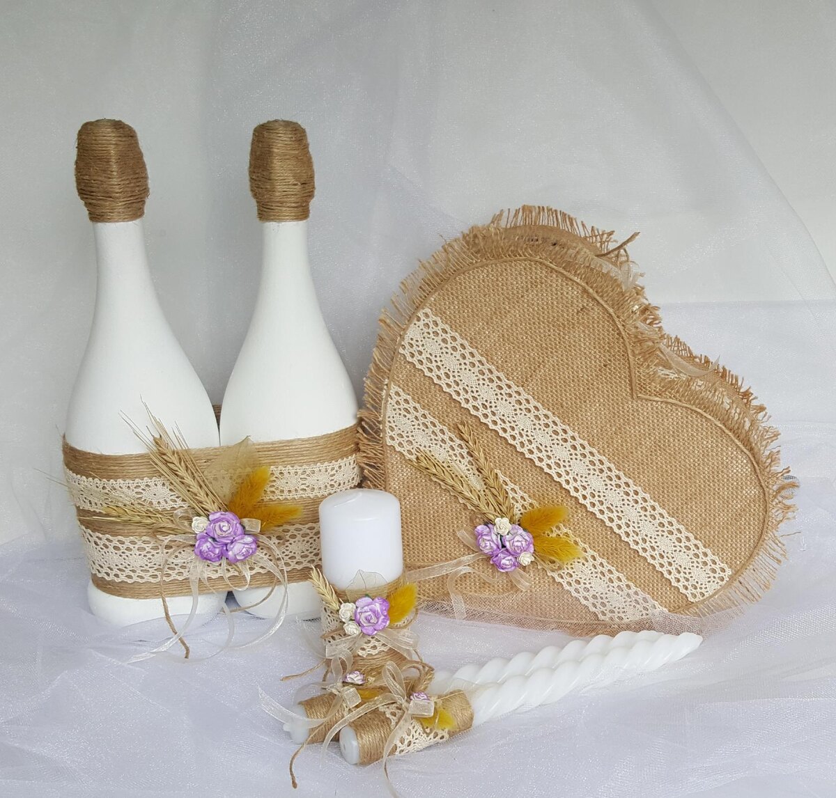 Мои работы в оформлении свадебных аксессуаров