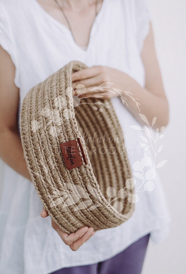 Большая корзина для полотенец "Цахвоа", размеры 30х10 см.