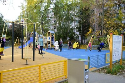    Детская площадка в Наро-Фоминском городском округе © Пресс-служба администрации Наро-Фоминского городского округа