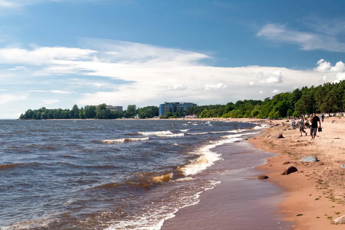 Финский залив в Санкт Петербурге Репино