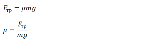 Коэффициент трения