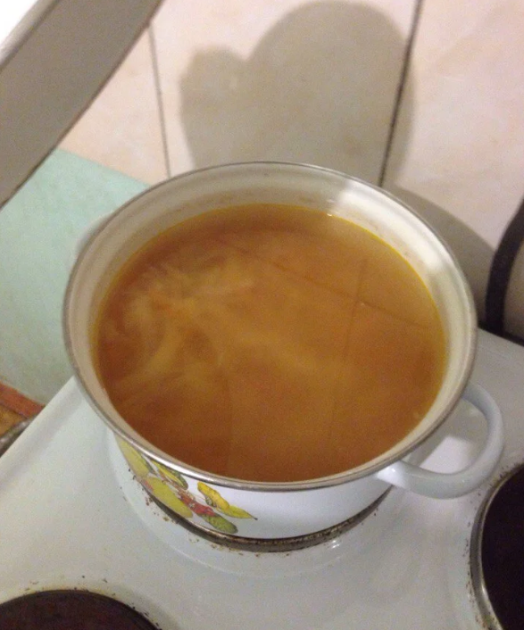 Суп из тушёнки — я всё-таки нашла архивное фото!