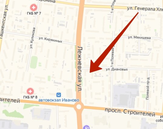 Ул диановых иваново карта