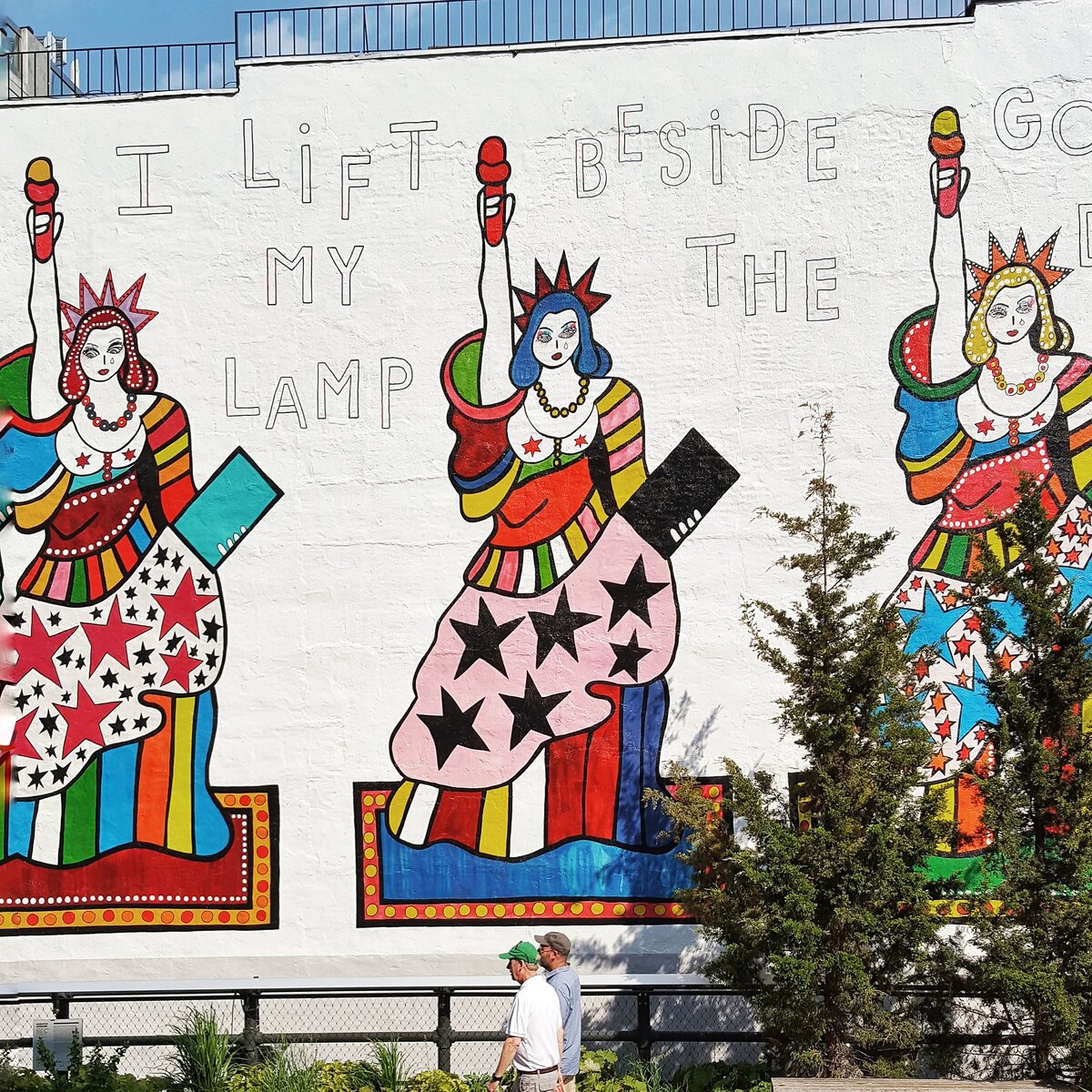 Граффити в парке Хайлайн