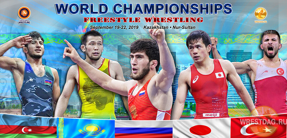 Фавориты в весе до 57 кг (слева-направо): Махир Амирасланов, Нурислам Санаев, Завур Угуев, Юки Такахаши, Сулейман Атли.