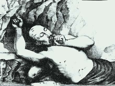 Рисунок изображает смерть имама Гази-Мухаммада. 