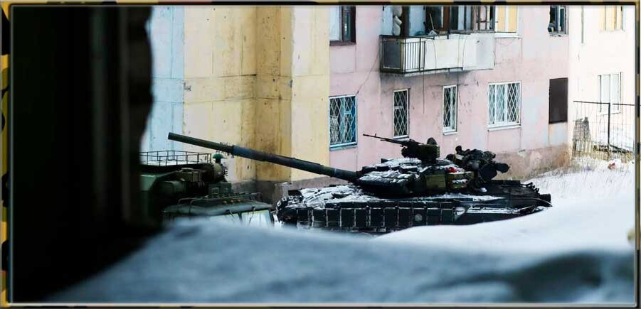 Танки ВСУ в городе