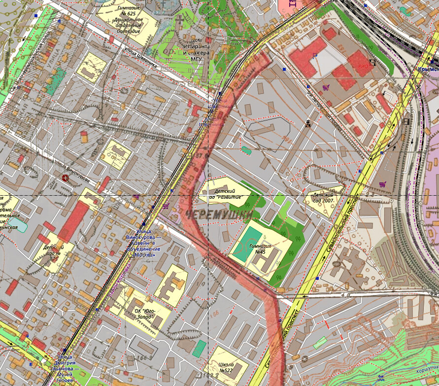 Краешек рабочего поселка Черемушки попал в район Котловка