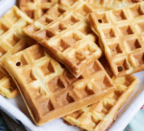 Вот такие вафельки получаются