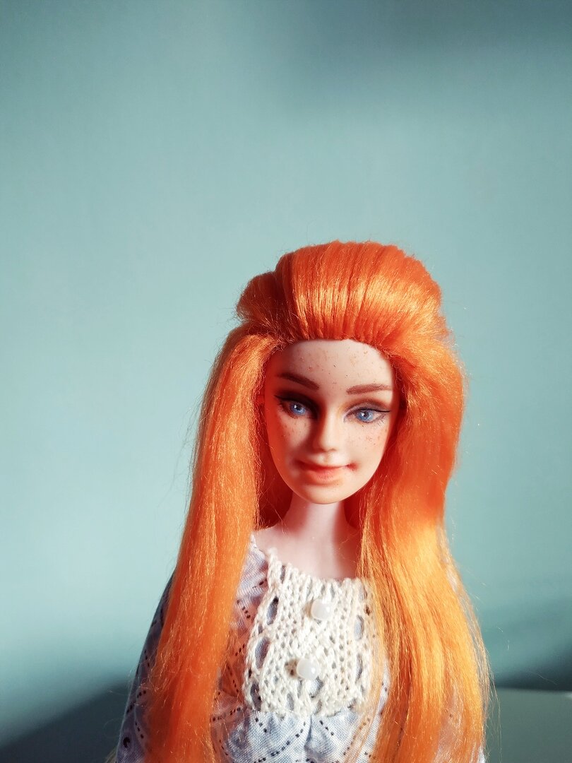 Как сделать вязаной кукле волосы любой длины