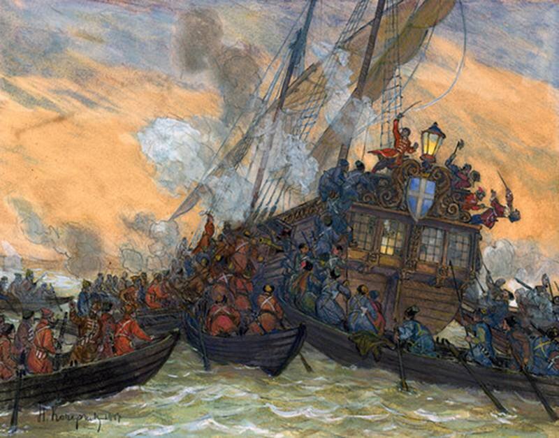 Кочергин Н. М. Морской бой со шведами у острова Котлин в 1656 году