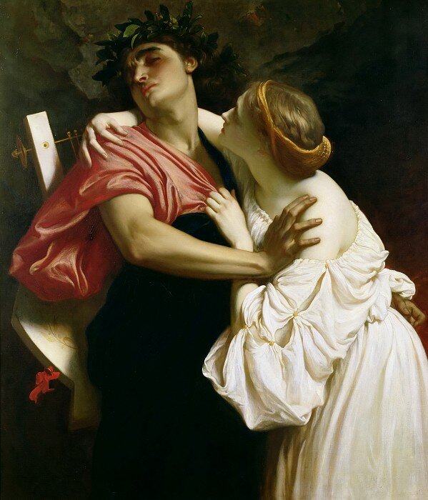 Ф. Лейтон, "Орфей и Эвридика", 1864 г. 