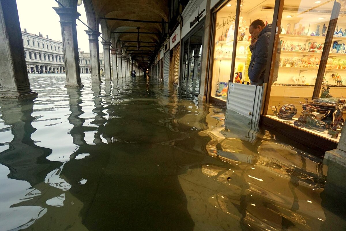 г. Венеция, ноябрь 2019 г. Фото сделано: Andrea Merola/AP.   