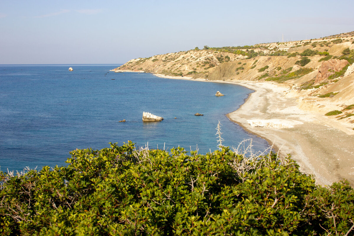 Где лучшее море в ноябре. Paphos Cyprus Statue Aphrodite.