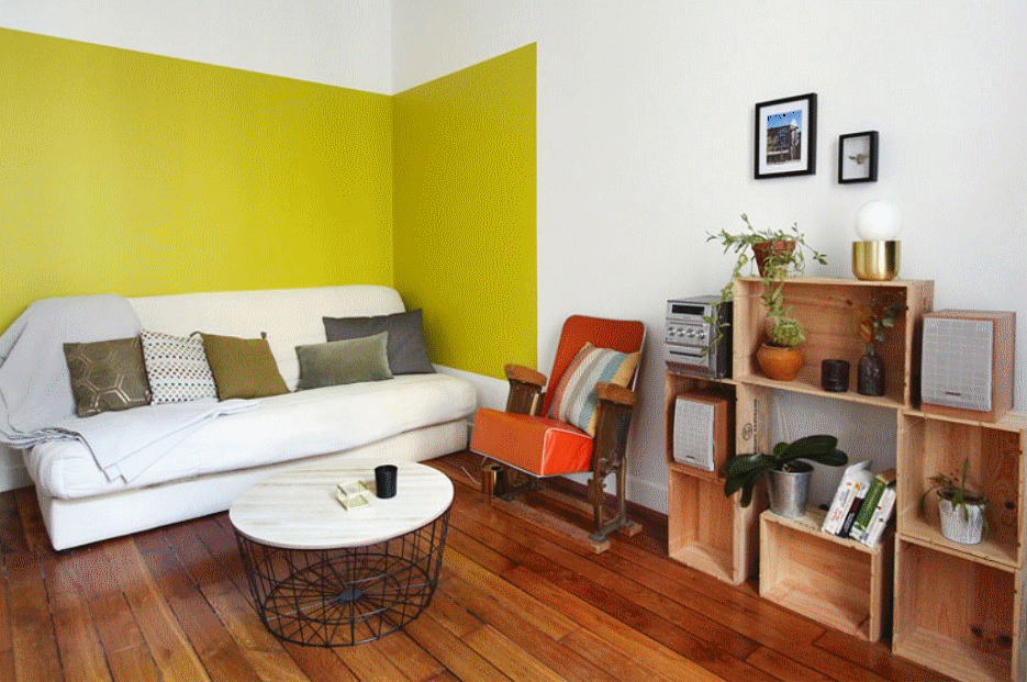 Как разделить пространство в квартире малого формата без возведения стен. 3 в 1 - спальня/гостиная/кухня