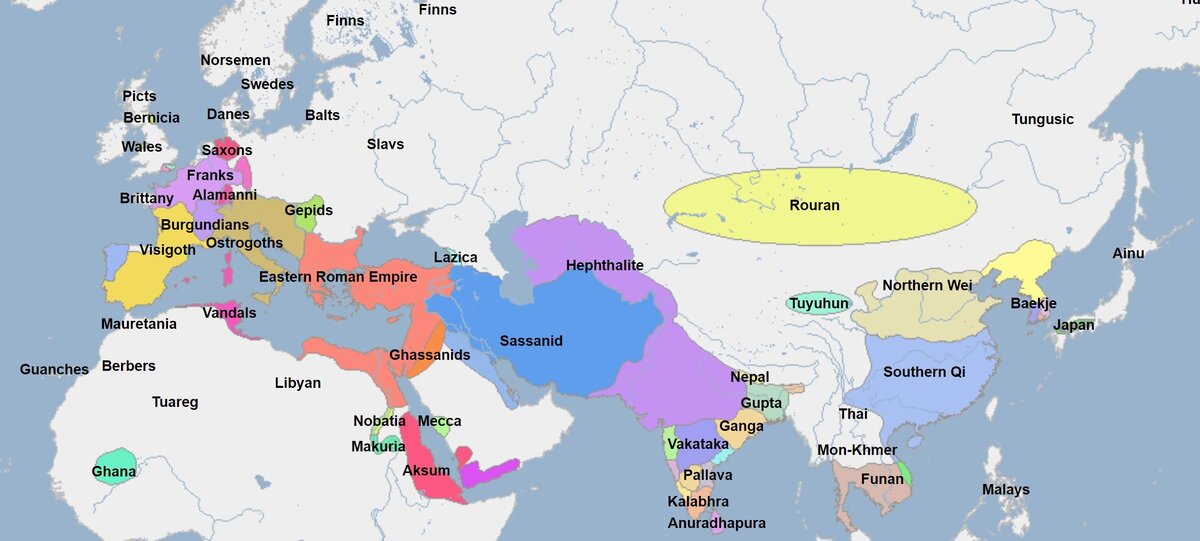 Карта мира 1000 лет до нашей эры