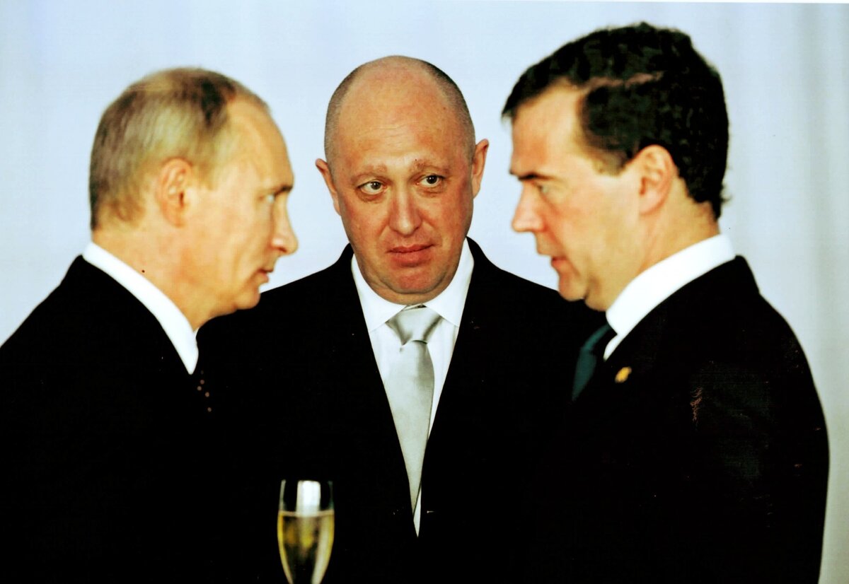 Владимир Путин, Евгений Пригожин и Дмитрий Медведев